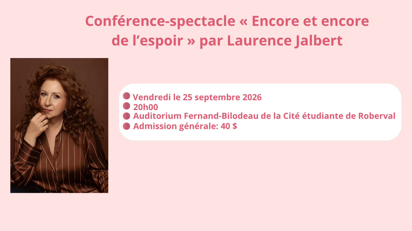 Conférence-spectacle Laurence Jalbert
